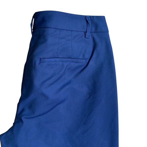 White House Black Market Blue Perfect Form Straight Crop Pants Size 10 - Picture 6 of 10